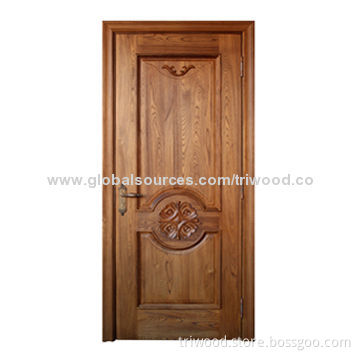 Laminated Wooden Door with Timber Core and Eco-friendly Stain and Varnish